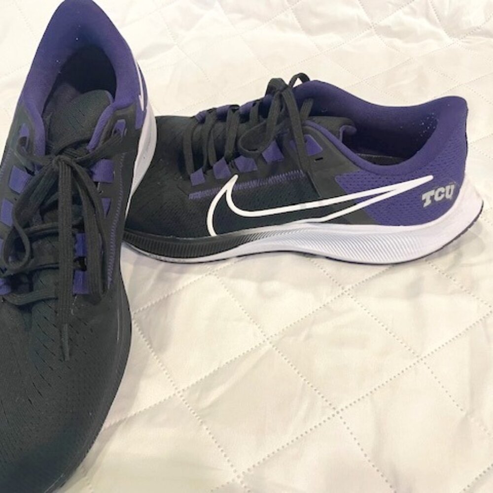 NEW Nike TCU AIR ZOOM Purple/Black  size 11.5